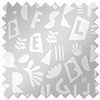 Alphabet, Ultimate Grey - Roller Blind